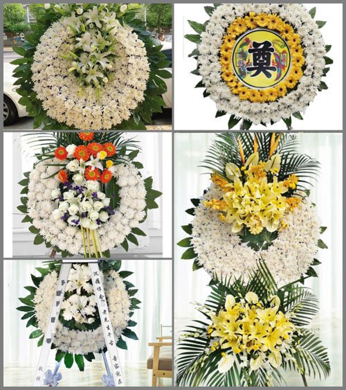 安徽宿州市灵璧县灵城镇滨河社区花圈速递